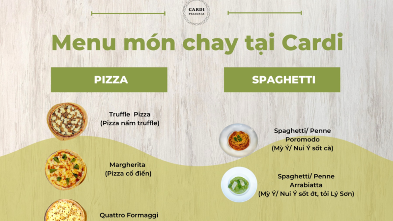 ĐẾN CARDI THƯỞNG THỨC MENU MÓN CHAY “CỰC PHẨM”