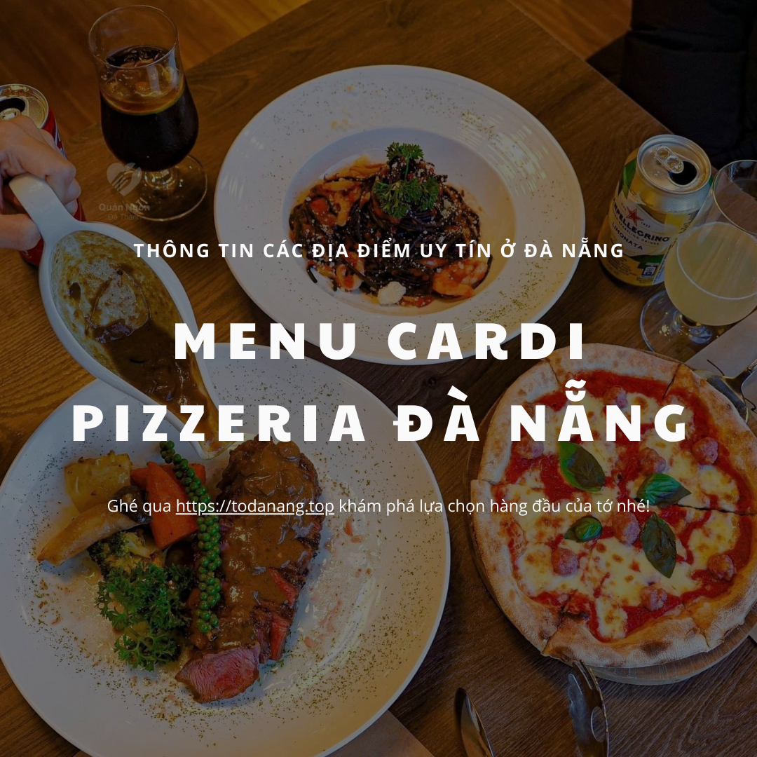 Menu Cardi Pizzeria Đà Nẵng