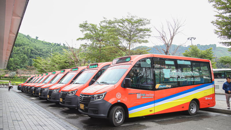 Vận Hành Tuyến Buýt Sân Bay Đà Nẵng Đến Sun World Ba Na Hills