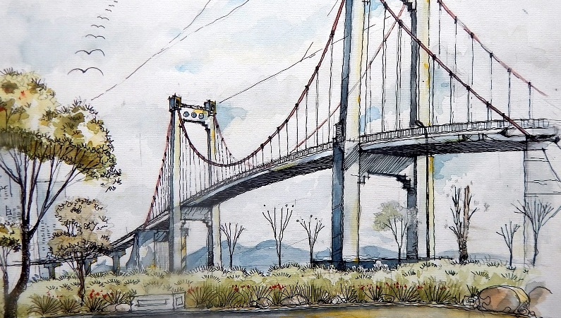 Cầu Thuận Phước Đà Nẵng – Điểm check dưới bóng hoàng hôn