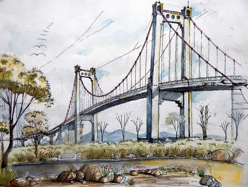 Cầu Thuận Phước Đà Nẵng – Điểm check dưới bóng hoàng hôn