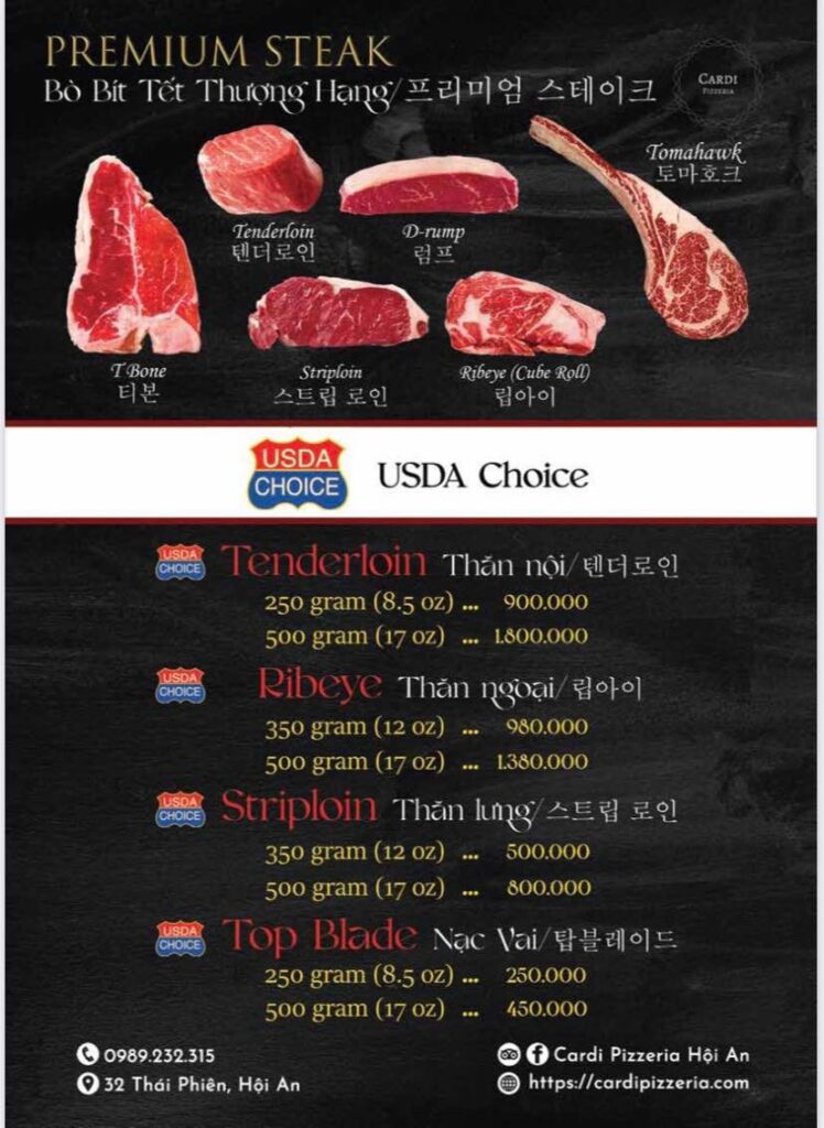 bò bít tết hội an