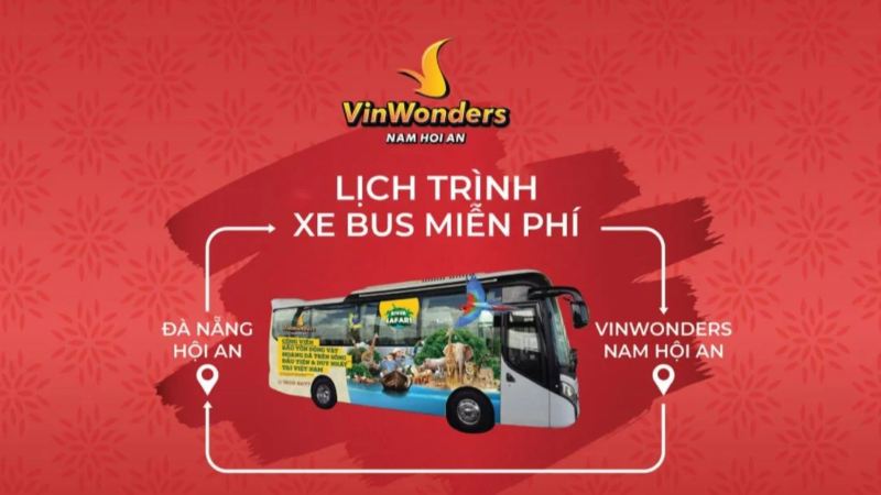 [MỚI NHẤT 2024] Lịch trình xe bus VinWonders Nam Hội An & các điểm đón trả CHI TIẾT