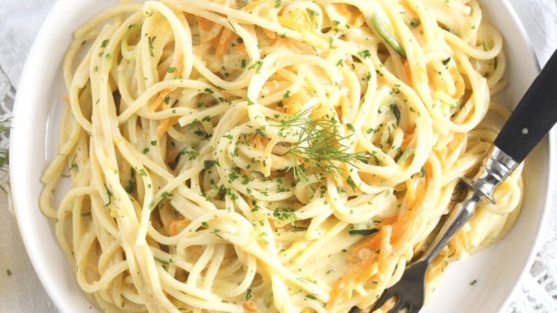 Cách làm mì Ý sốt kem cực chuẩn vị